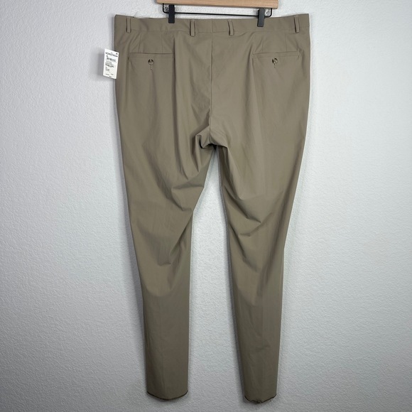 Nordstrom Pants Mens 44W Tan‎ Flat Front Performance Tech Smart Golf Athleisure - Picture 2 of 9